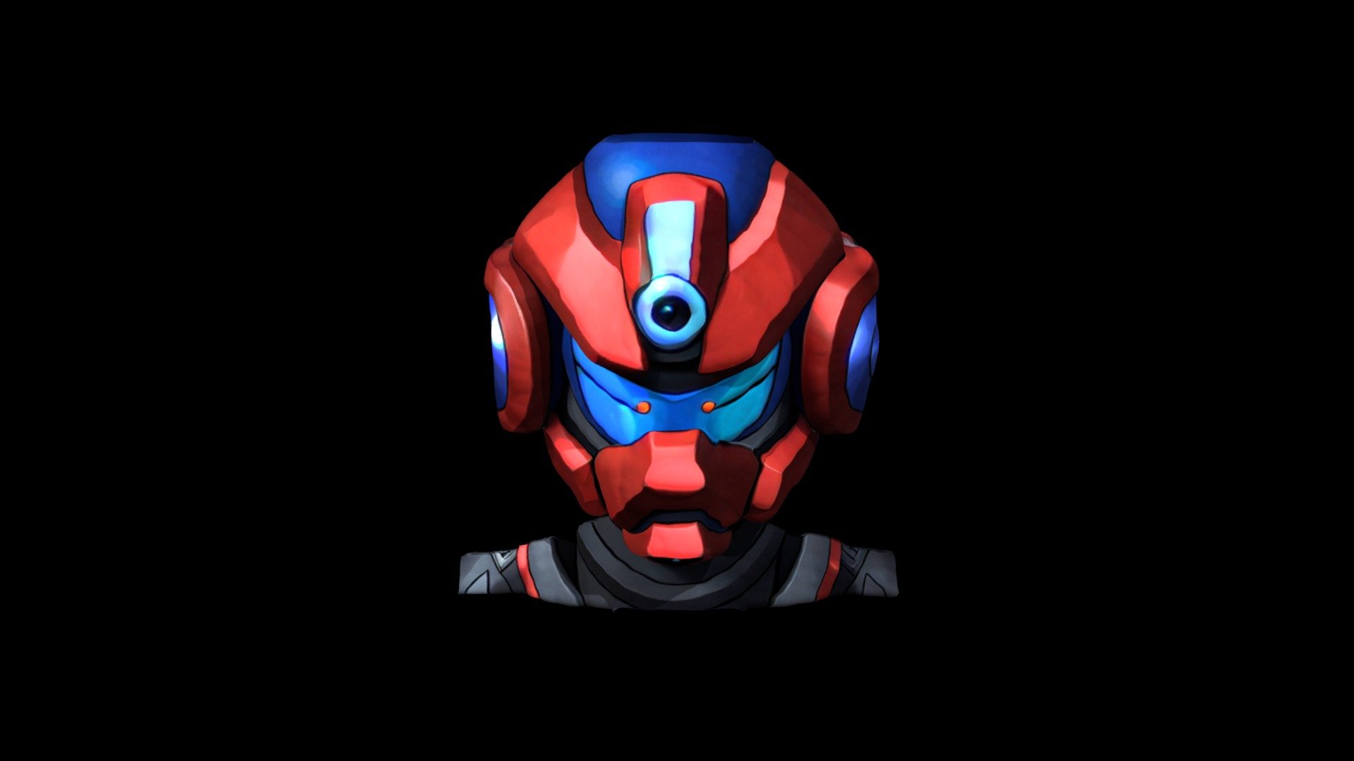 Helmet Mask Robot Cartoon 1154 - Download Free 3D model by klrxyz ...
