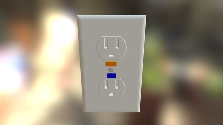 Phantom Power Outlet 3D Model
