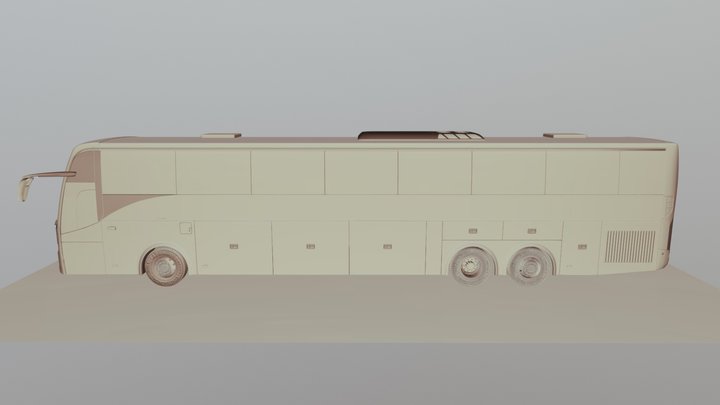 Volvo B9R 6X2 Coach 3D Model