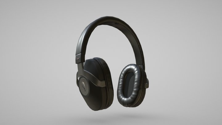 Generic Headphones 3D Model
