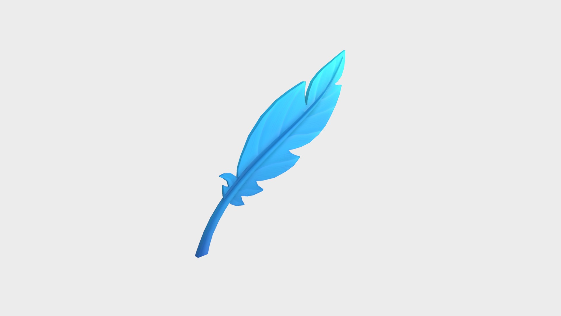 3D model Feather - This is a 3D model of the Feather. The 3D model is about logo, company name.