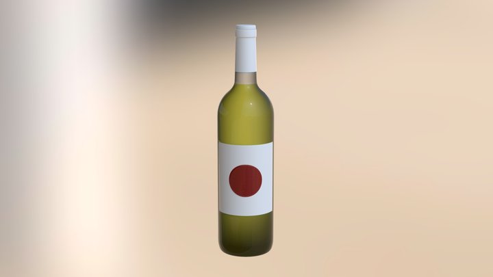 wine bottle test 3D Model