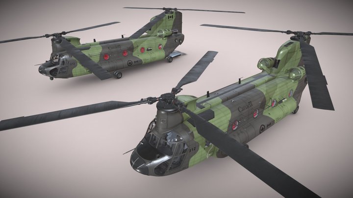 Hélicoptère à deux pales modèle 3D $99 - .max - Free3D