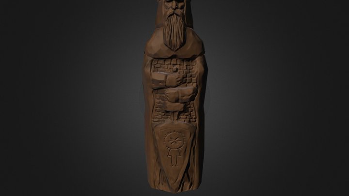 Perun Statue 3D Model