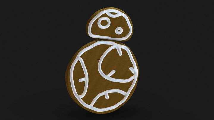 BB-8 Gingerbread 3D Model