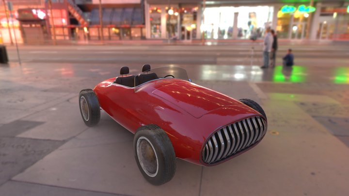 Roadster Retro 3D Model