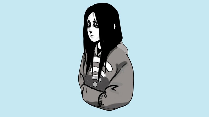 Hoodie Girl 3D Model