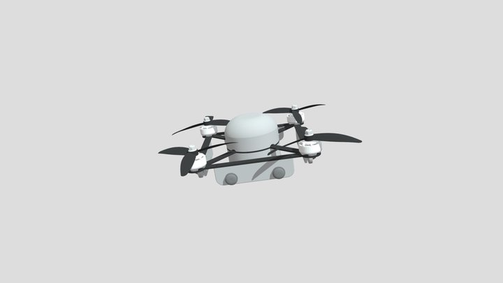 Autonomous Drone 3D Model