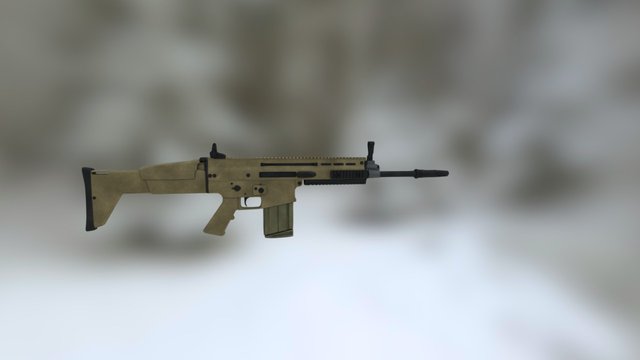FN Mk 17 Scar H 3D Model