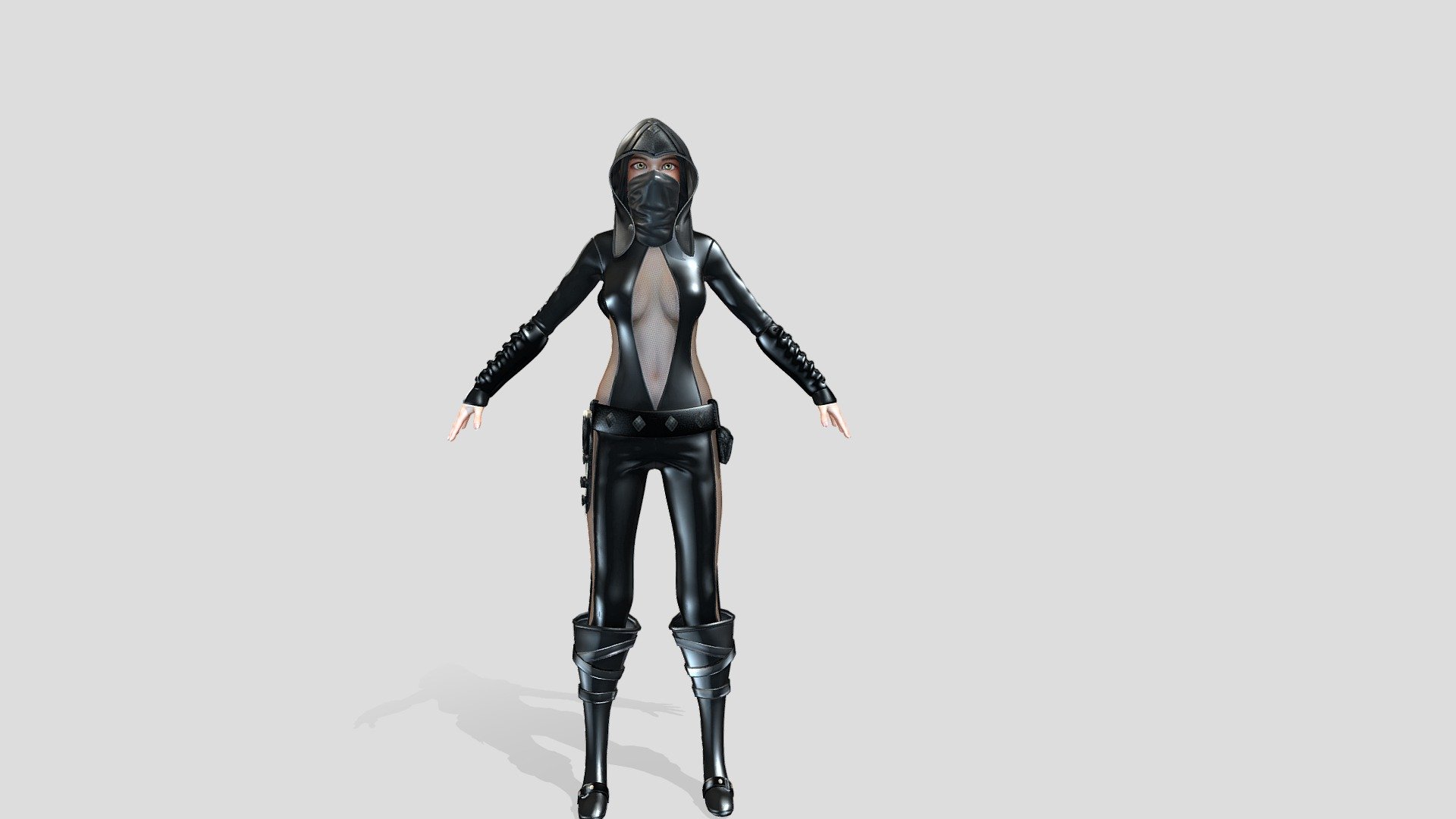Female Ninja Guardian Full Character