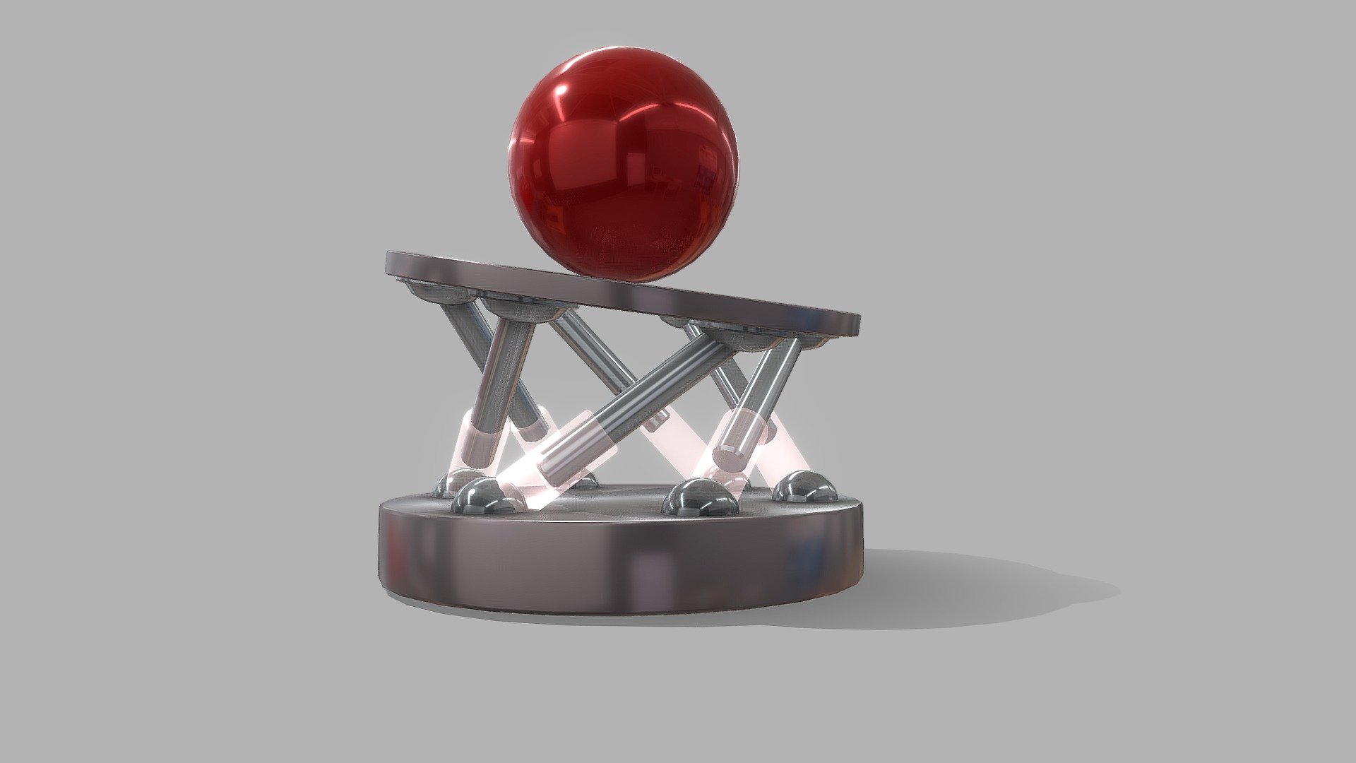 Hexapod 3d test simulation