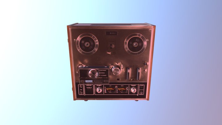 AKAI X-210D Radio 3D Model