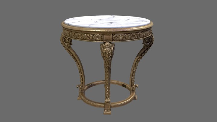 Classic Side Table 3D Model