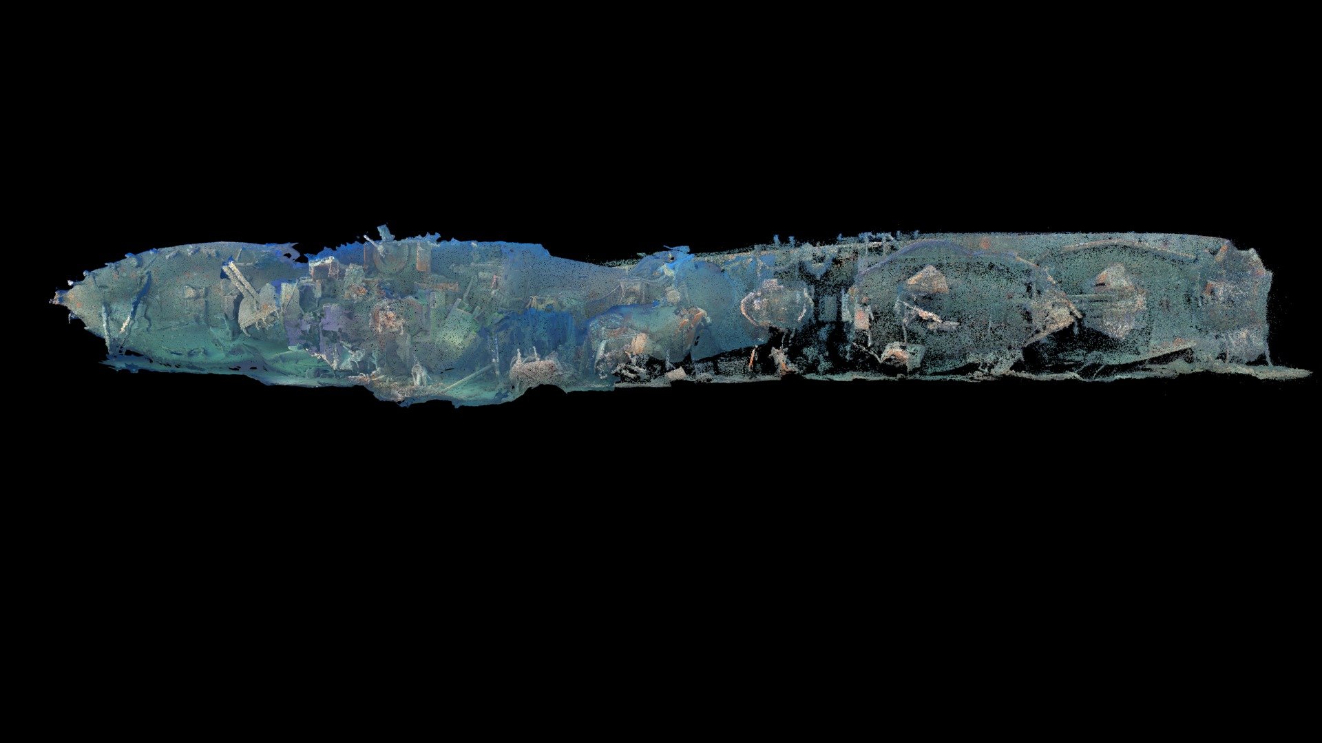 wreck 2.5M points cloud
