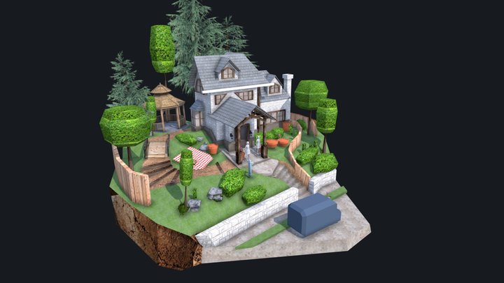 Grandma's House - WIP Diorama 3D Model