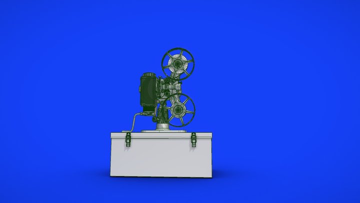 Vintage 1940's 8 MM Revere Model 85 Projector 3D Model