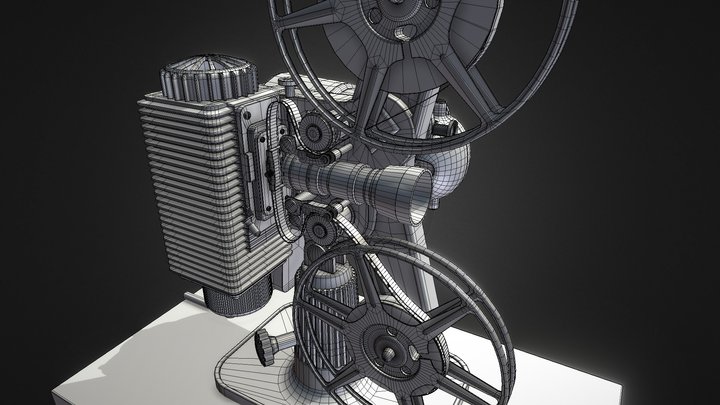 Vintage 1940's 8 MM Revere Model 85 Projector 3D Model