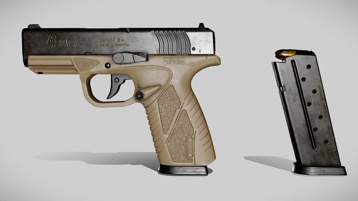 Handgun BP9cc 3D Model