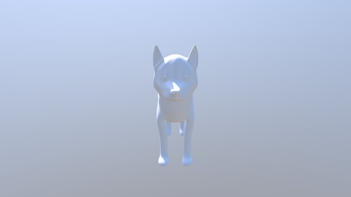 Siberian Husky V1 3D Model