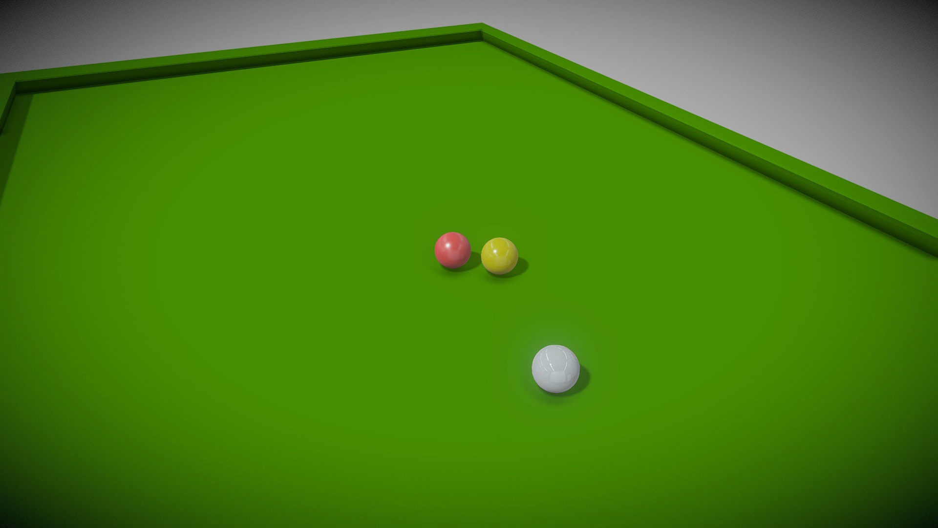 3D model December 16: physics - This is a 3D model of the December 16: physics. The 3D model is about a group of balls on a green surface.