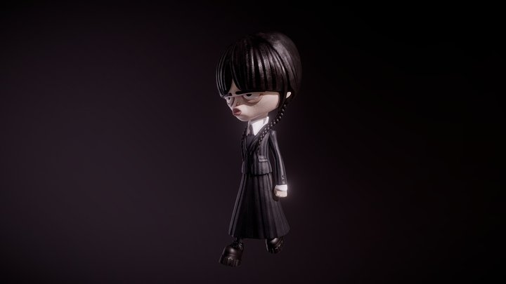 Wednesday Addams 3D Model