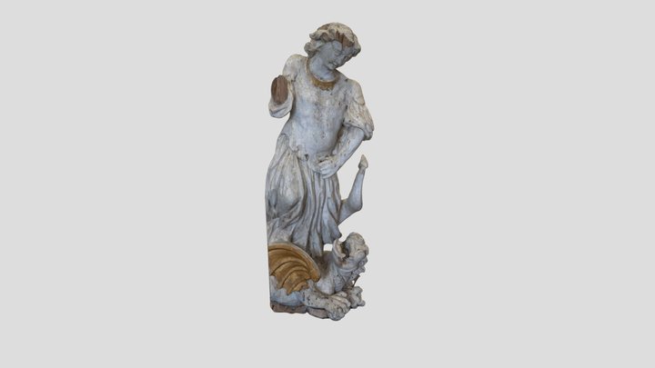 Sculpture – St. George Slaying the Dragon 3D Model