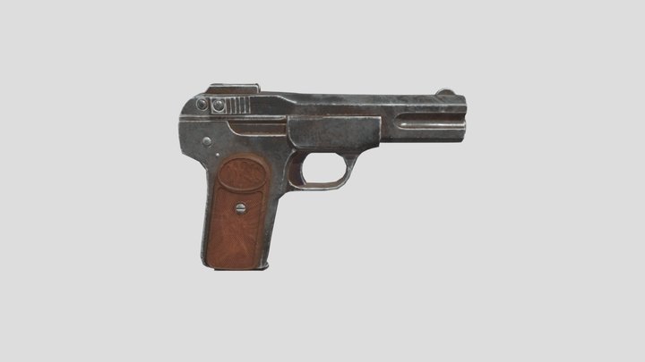 Browning FN M1900 3D Model