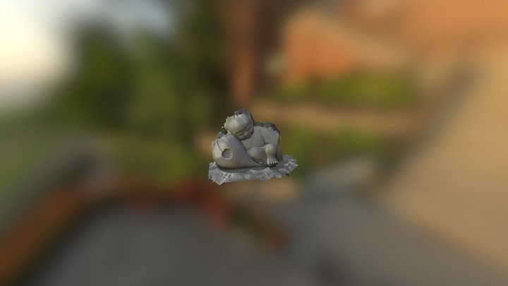 Boy Statue Mesh 3D Model