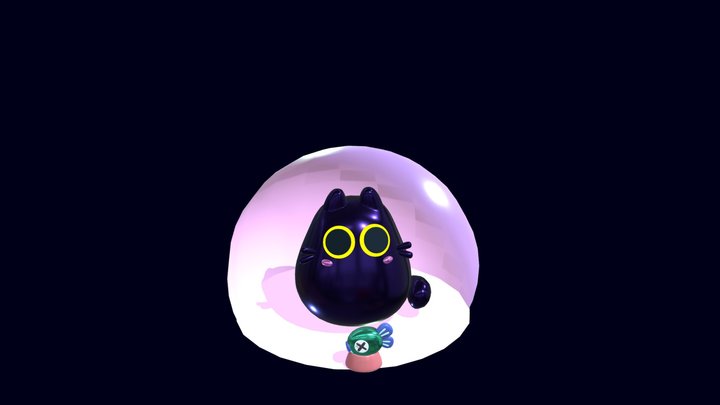 Cat that I am editing (currently) 3D Model