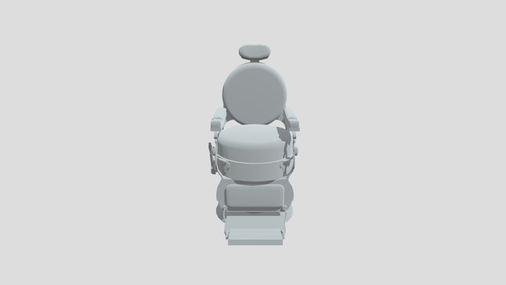 Barber Shop Chair 3D Model