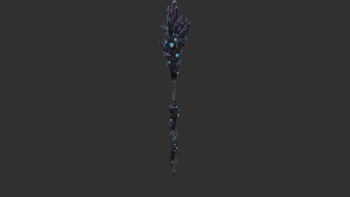 Elden Ring Whispering Terror Scepter Fanart 3D Model