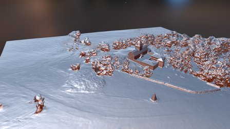 Austrått 3D Model