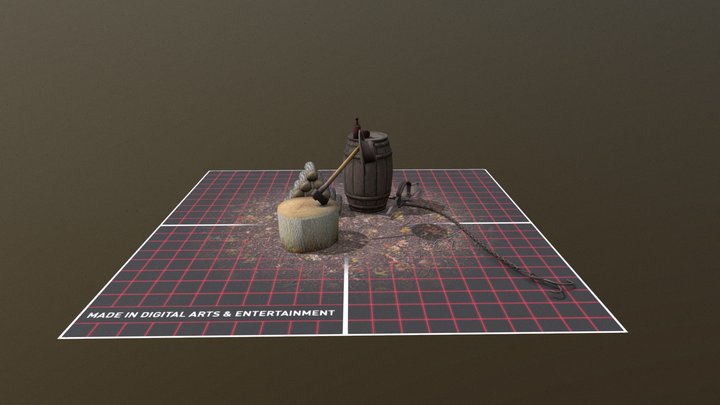 DAE 5 Finished props - FOREST LONER 3D Model