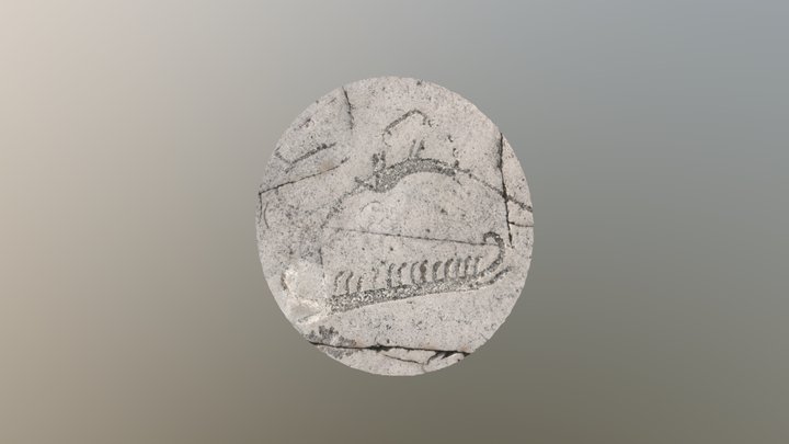 Section of Simrislund Rock Carving 3D Model