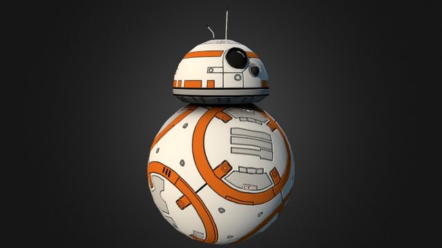 BB-8 low poly 3D Model