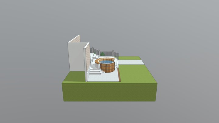 Spa Deck 3D Model
