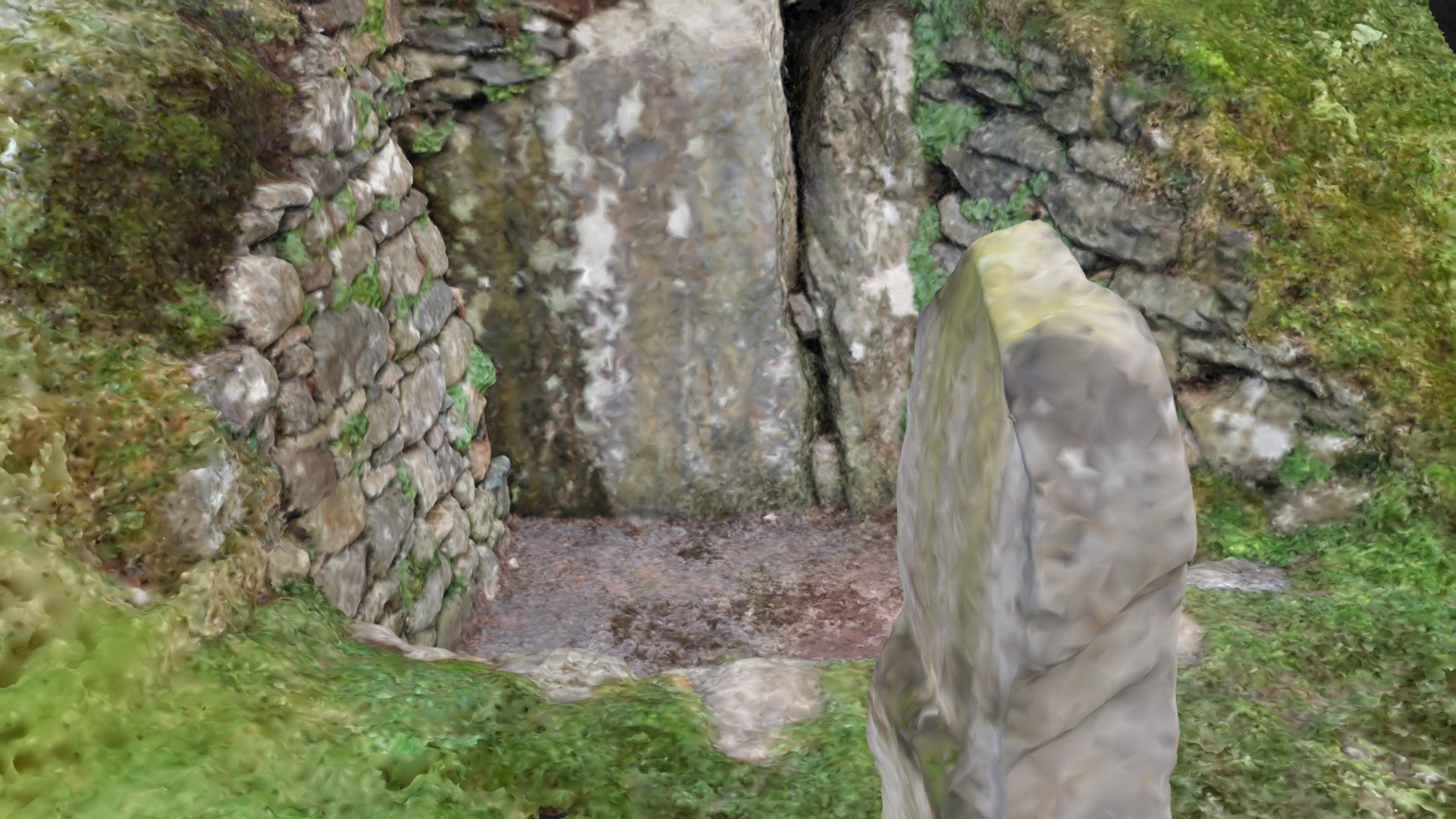 Bryn Celli Ddu rear area