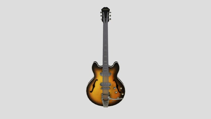 George Harrison’s Epiphone Casino Sunburst RH 3D Model