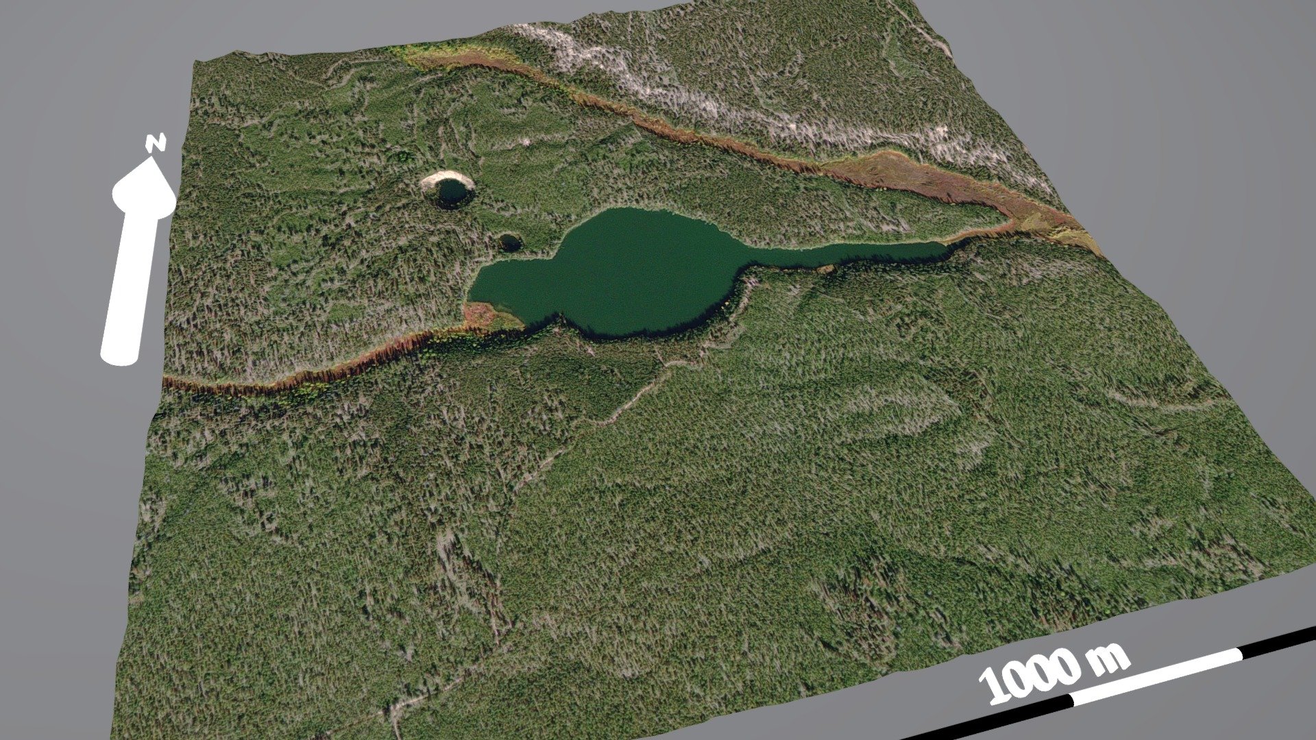 Macha impact crater, Russia