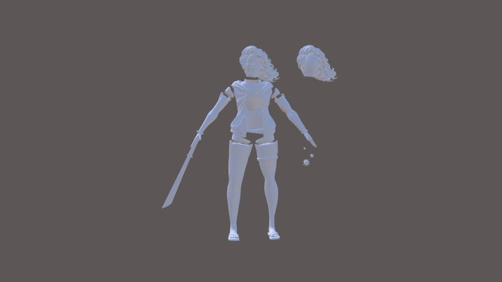 Ana-High Poly Mesh delivery 3D Model
