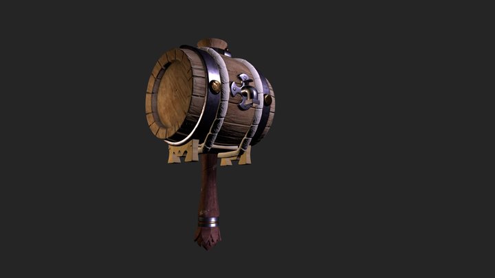 Hammer Keg 3D Model