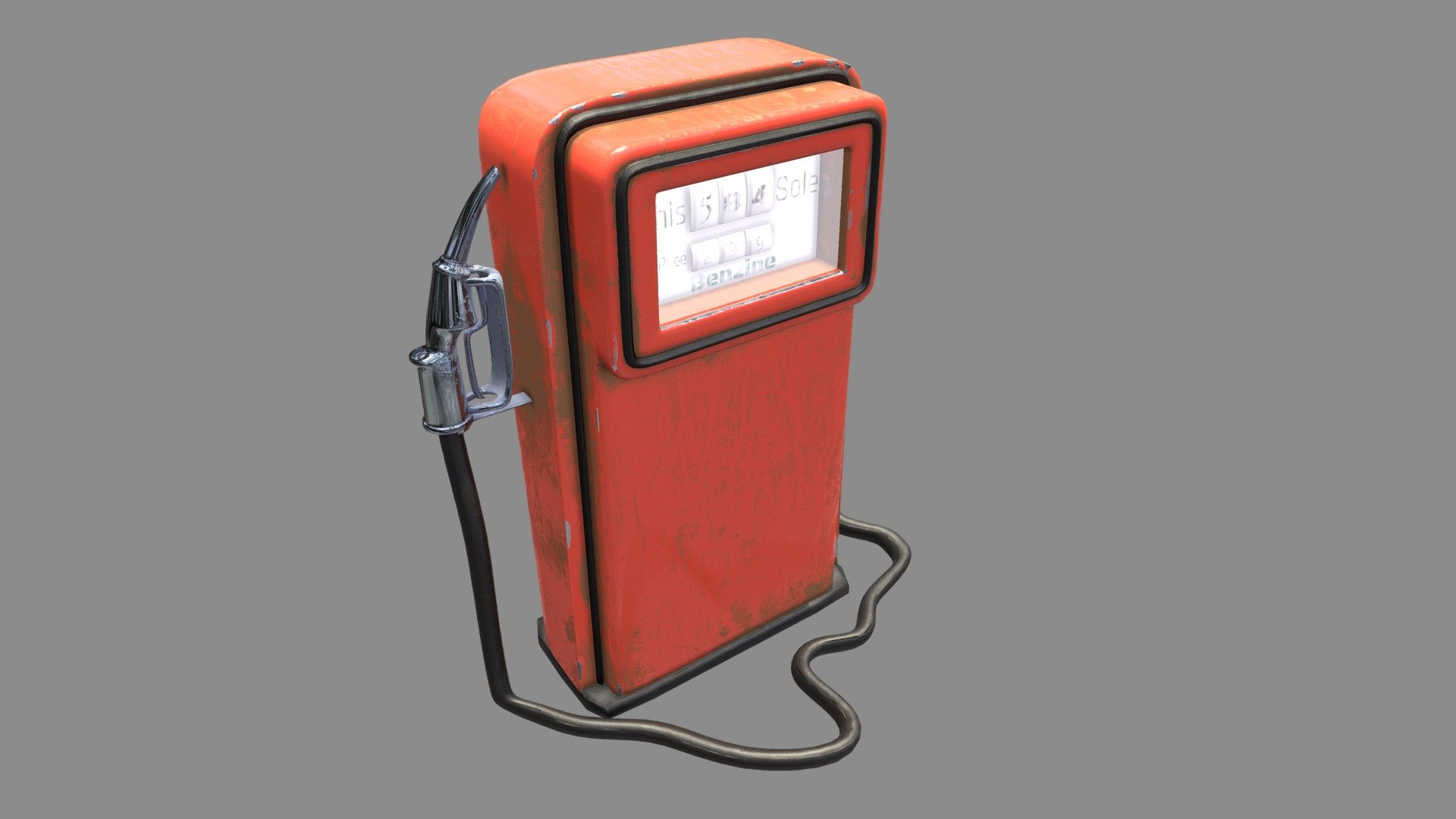 Old Petrol Pump Buy Royalty Free 3D model by Claudiu (claudiupusuc) [9c8e5b5] Sketchfab Store