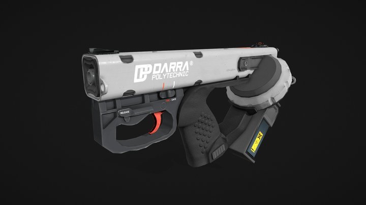 DR-12 Quasar Tech Revolver 3D Model