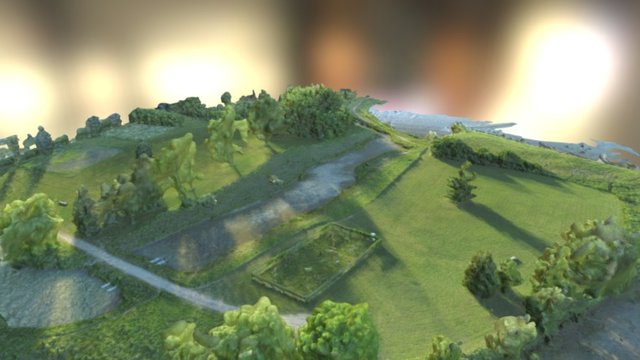 Columbia Lake Simplified 3d Mesh