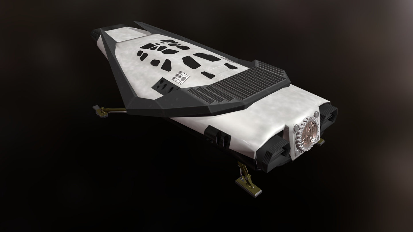 1:200 Movie Interstellar Ranger Spacecraft Ship DIY Handcraft Paper Model Kha 
