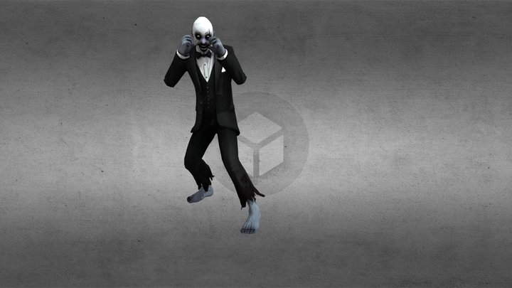 6XXXXXXXX - White Clown - Boxing 3D Model