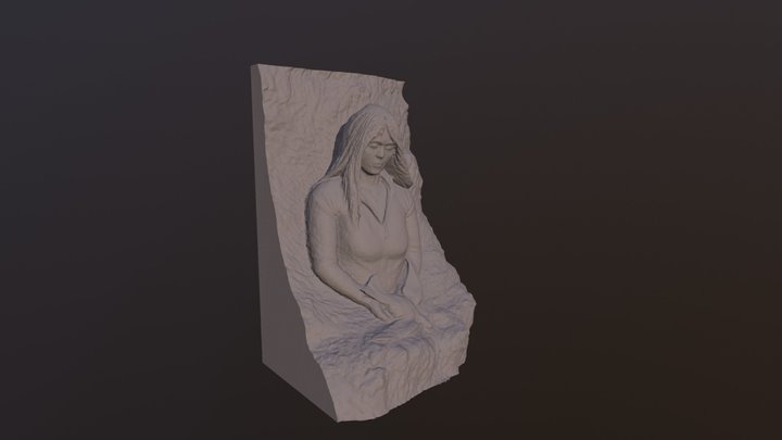 Detail of War Memorial Vriezenveen 3D Model