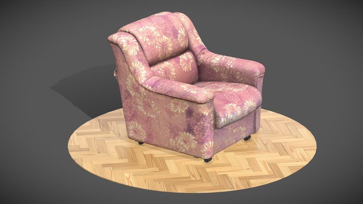 Armchair From Uzbekistan 3D Model