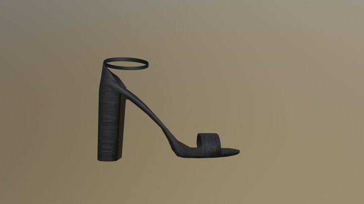 plain Carrson high heel 3D Model