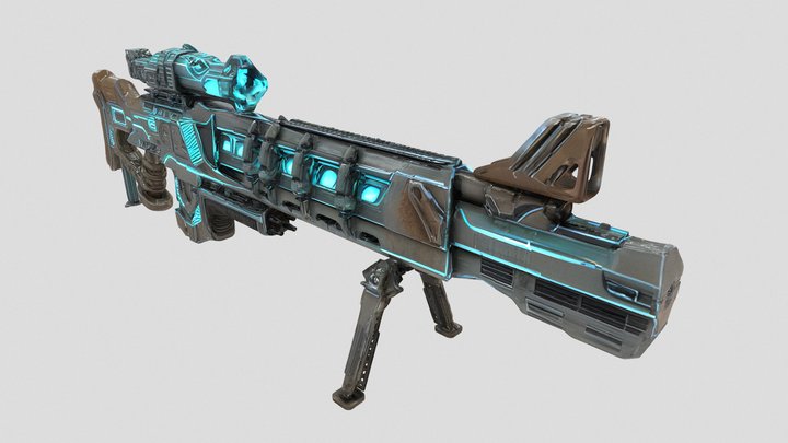 Cyberpunk-][☠][-Snipergun-['F0ur']- – Modèle 3D gratuit STL